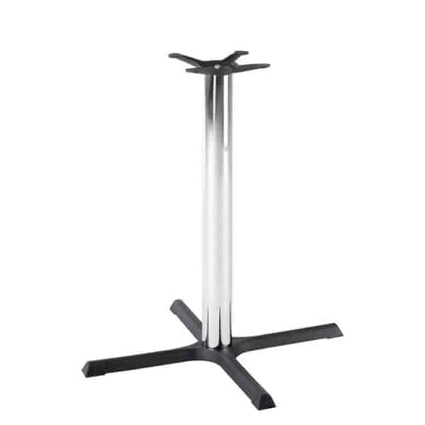 Black & Chrome Crucifix Large Poseur Base