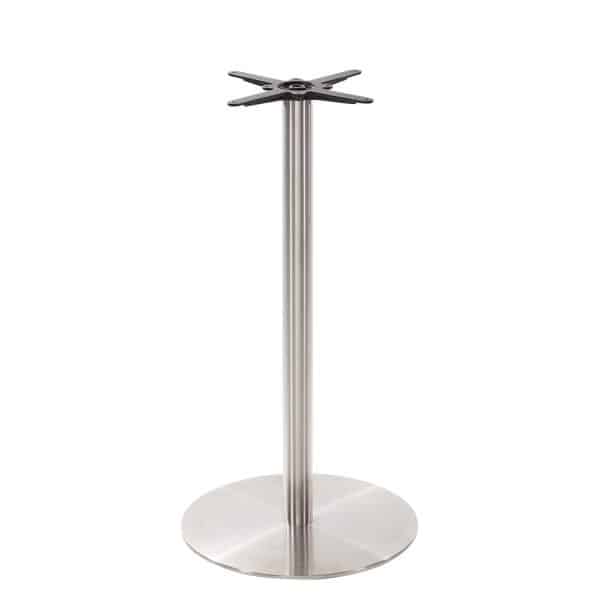 Stainless Steel Flat Round Large Poseur Base