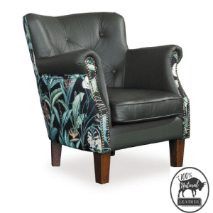 Contract Use Real Leather Concord Winged Chair - Multi