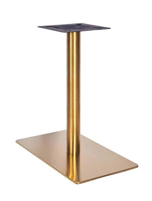 Vintage Brass Small Rectangle Dining Base