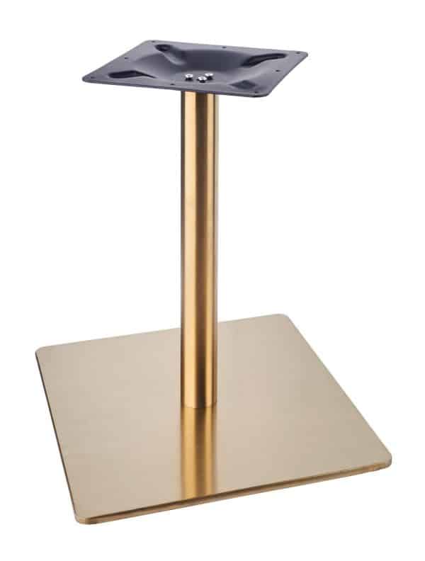 Vintage Brass Large Square Dining Base