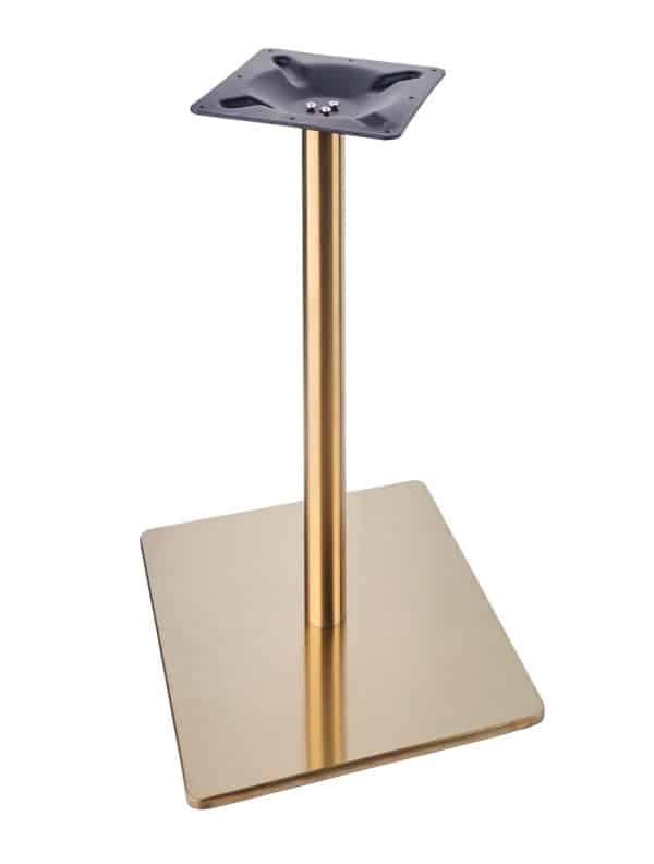 Vintage Brass Large Square Poseur Base