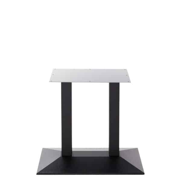 Black Cast Iron Twin Pyramid Dining Base