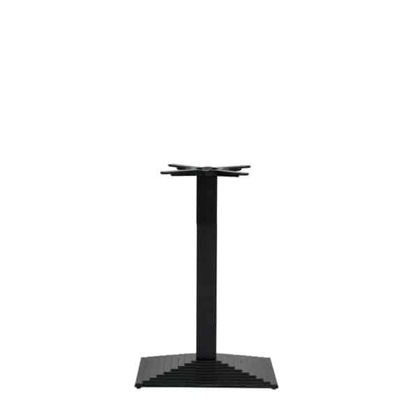 Black Stepped Single Pedestal Dining Base