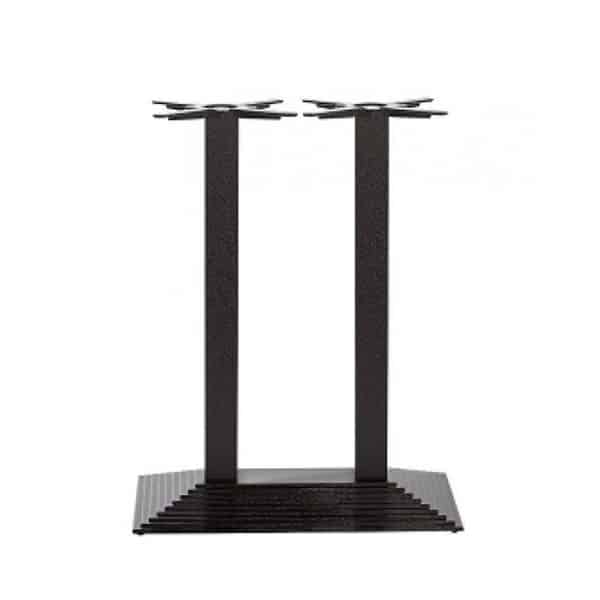 Black Stepped Twin Pedestal Poseur Base