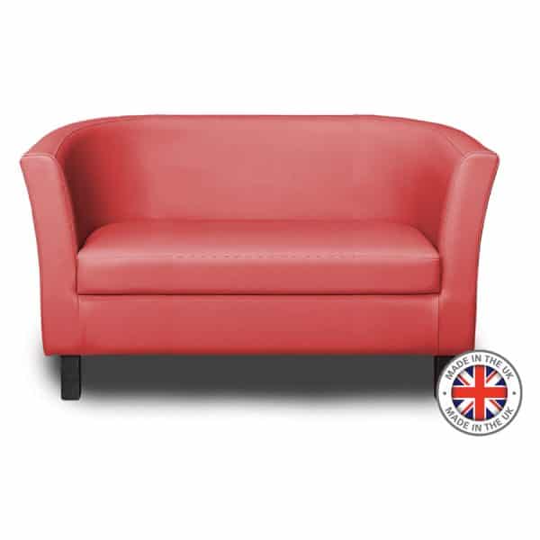 Monaco Plain Designer Tub Style Sofa - 60 Colours