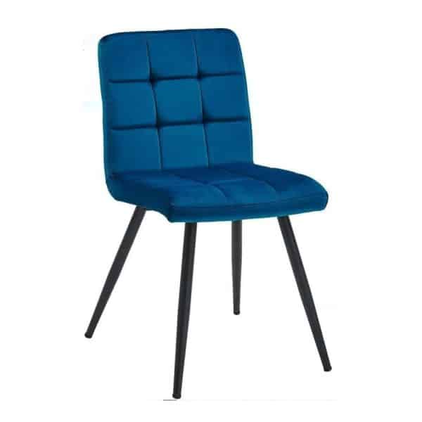 DQ4 Savannah Upholstered Armchair - Navy Velvet