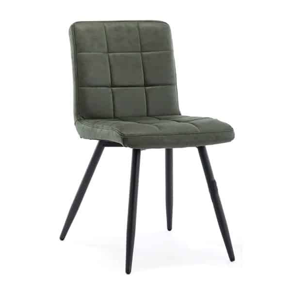 DQ4 Savannah Upholstered Armchair - Kale Faux Leather