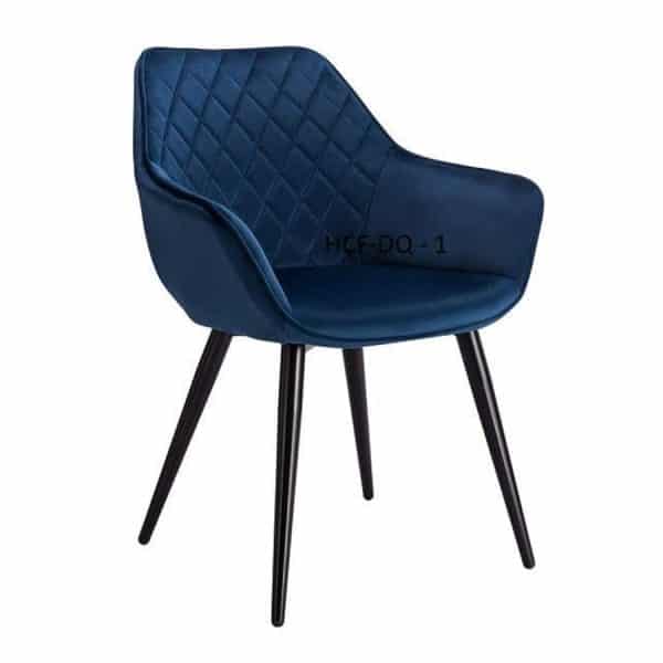 DQ1 Diamond Quilted Chair - Blue Velvet
