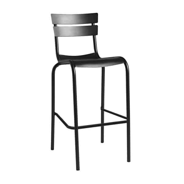 Lagoon Aluminium Bar Stool - Black