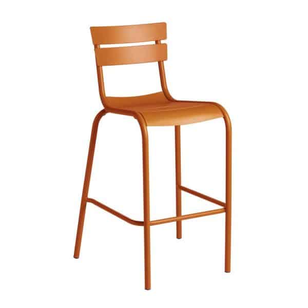 Lagoon Aluminium Bar Stool - Orange