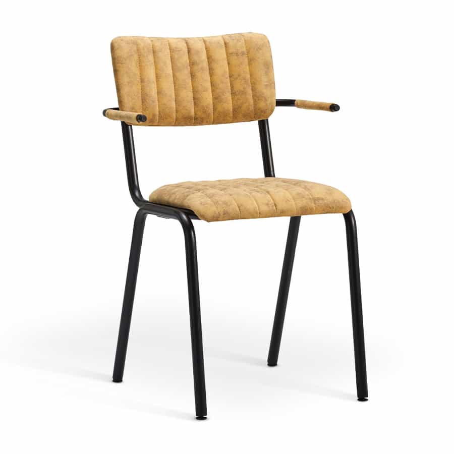 Beron Industrial Arm Chair – Vintage Goldmine • HCF Contract Furniture