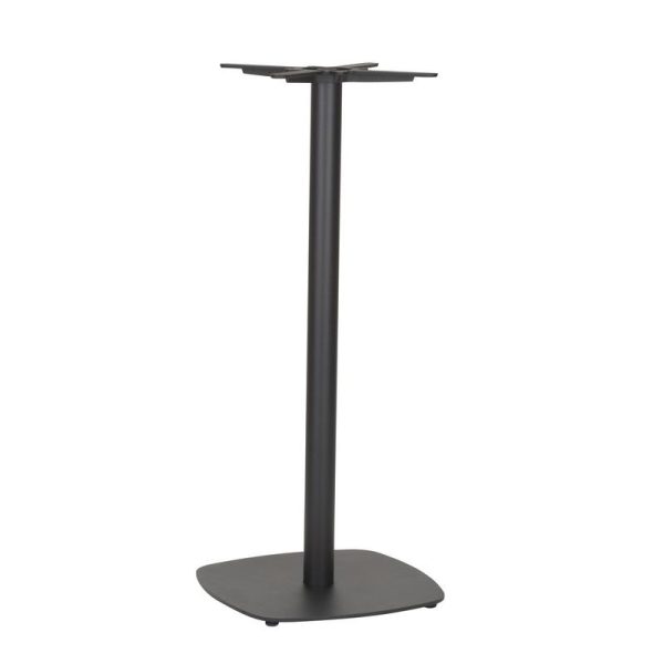Small Curved Square Flat Black Poseur Base