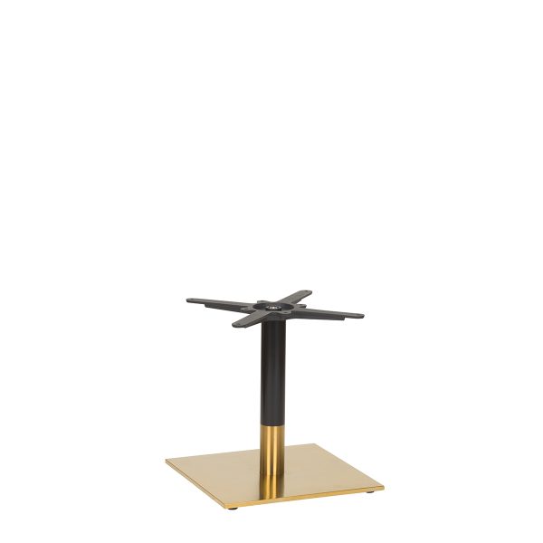 Black & Gold Flat Small Square Coffee Table Base (G)