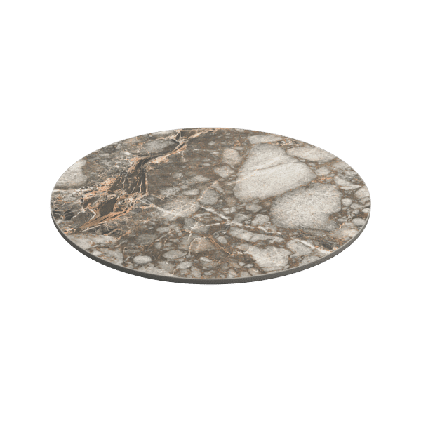 700mm Dia Round x 12mm Porcelain Table Top - Riverbed - Made To Order7
