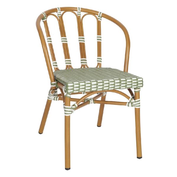 Lafayette Side Chair - White & Green