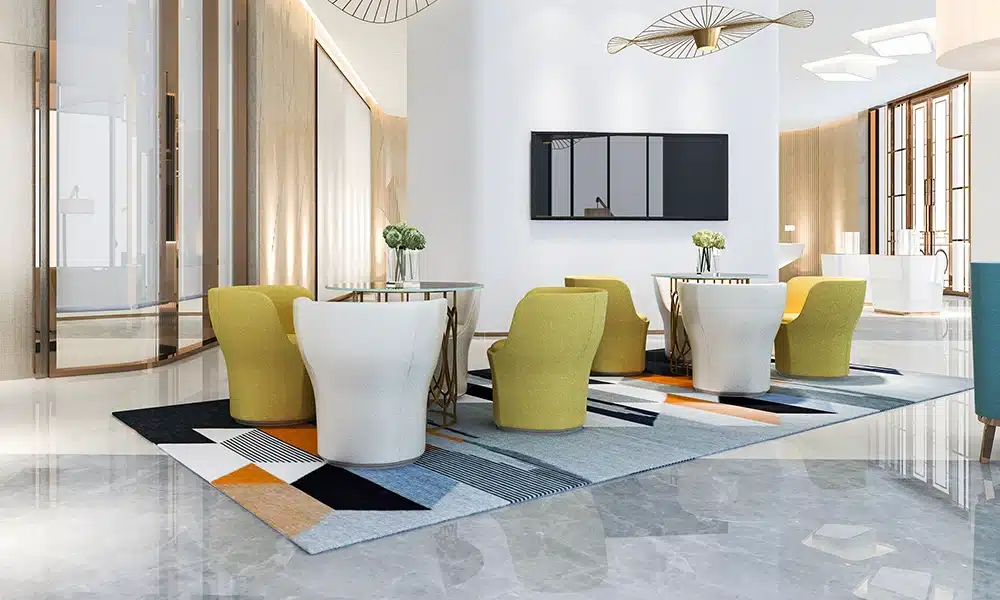 green and white modern hotel lobby chairs for hotels