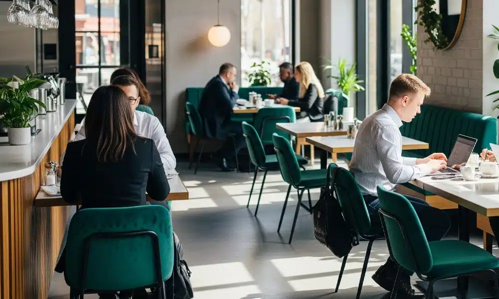 Working Cafe Restaurant in a hotel environment - commercial seating