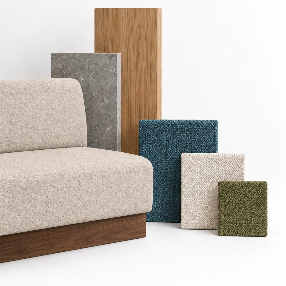 Serene - Upholstery and Wood Plinth Option